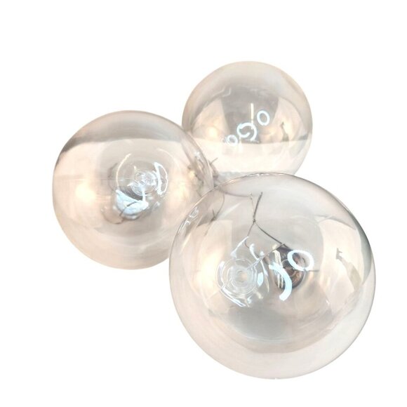 Clear Plastic DIY Ornaments Set Of 3 5-Inch Hanging Decoration Fillable - Picture 4 of 7